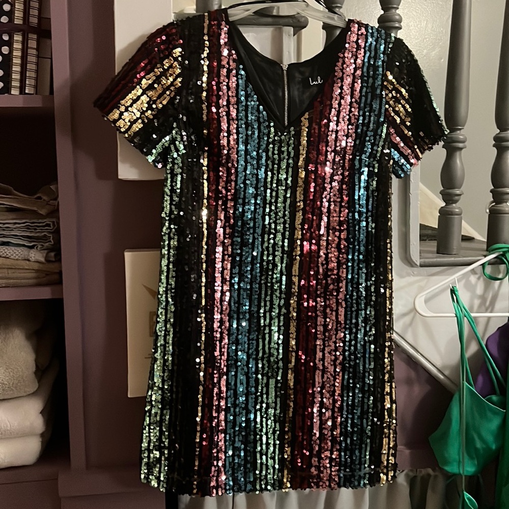 Sequin mini dress